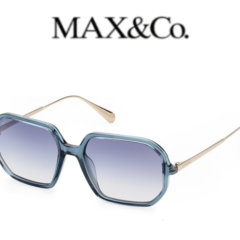 Max & Co. Blue Gradient Square Sunglasses